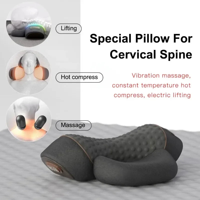 Electric Neck Massager Pillow Cervical Stretcher