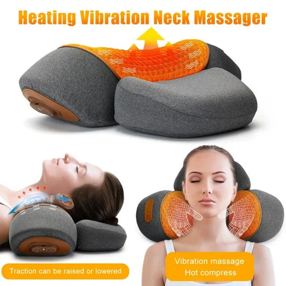 Electric Neck Massager Pillow Cervical Stretcher