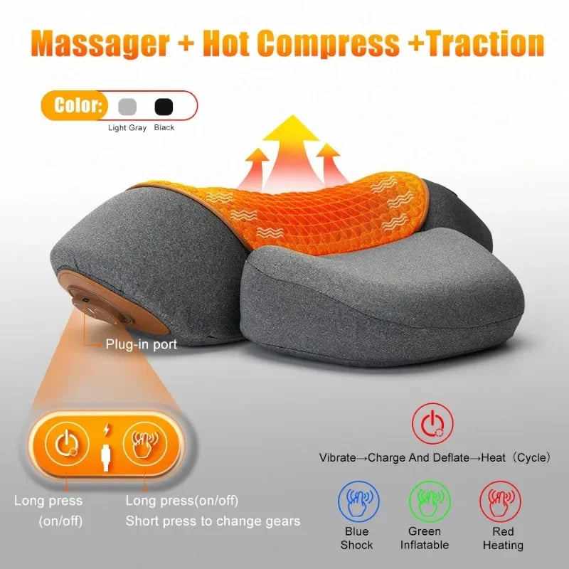 Electric Neck Massager Pillow Cervical Stretcher