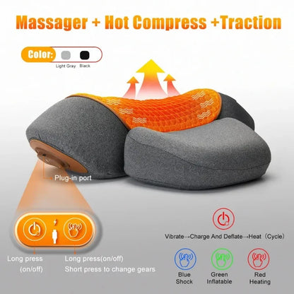 Electric Neck Massager Pillow Cervical Stretcher